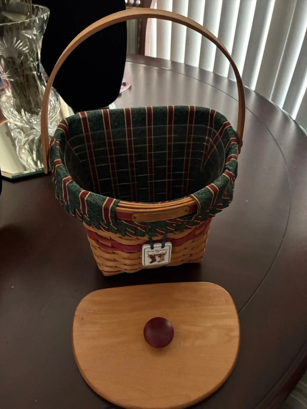 Longaberger Natural Wood Basket Christmas Collection